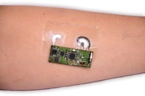 A skin patch that detects blood alcohol content could help drinkers know when they’ve had enough. Credit: Wang lab 