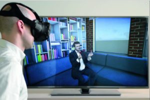 © Photo Fraunhofer HHI Right in the middle of the action with VR glasses: A new camera system virtually represents people naturally and realistically.